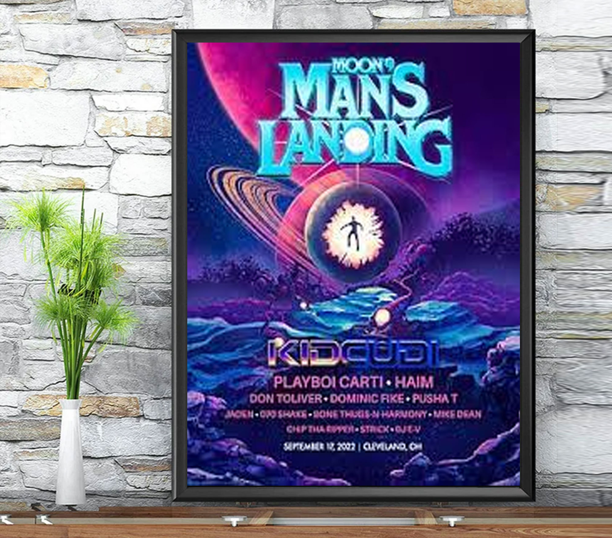 Kid Cudi Tour 2022 Poster ,Kid Cudi To The Moon Concert 2022 Poster