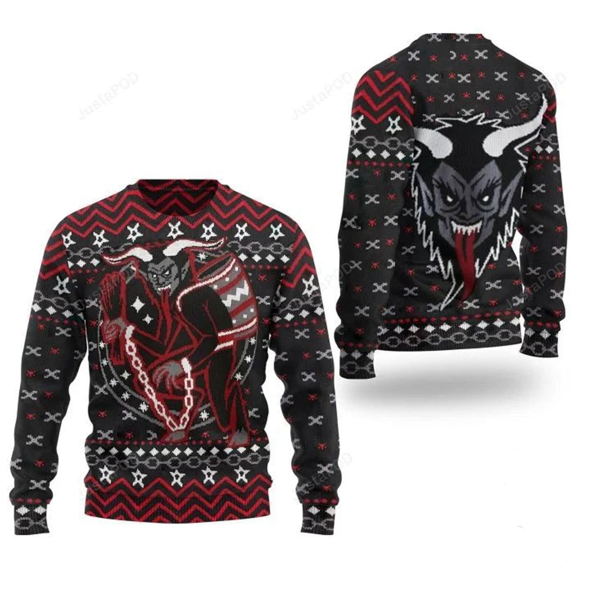 Christmas baphomet sweater best sale