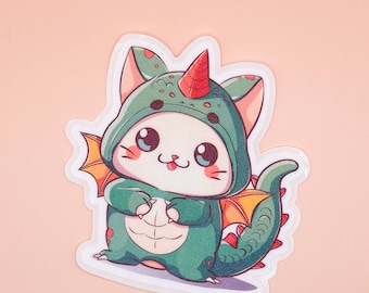 Catbasuar Sticker - Cute Cat Die Cut Sticker - Car Decal - Laptop Stickers - Water Bottle Stickers - Waterproof Vinyl Stickers