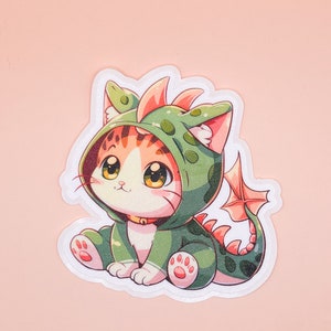 Catbasuar Sticker - Cute Cat Die Cut Sticker - Car Decal - Laptop Stickers - Water Bottle Stickers - Waterproof Vinyl Stickers
