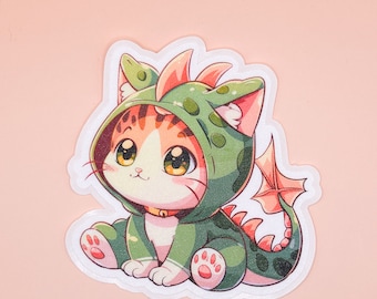 Catbasuar Sticker - Cute Cat Die Cut Sticker - Car Decal - Laptop Stickers - Water Bottle Stickers - Waterproof Vinyl Stickers