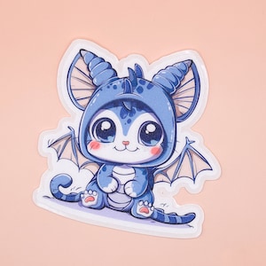 Catbasuar Sticker - Cute Cat Die Cut Sticker - Car Decal - Laptop Stickers - Water Bottle Stickers - Waterproof Vinyl Stickers
