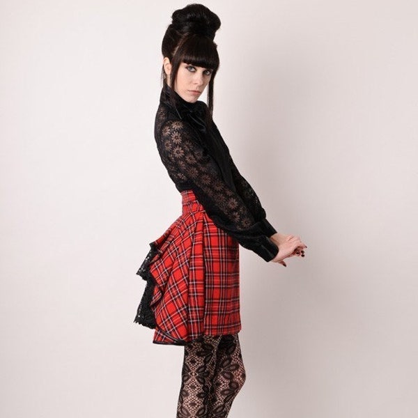 Steampunk Leather Mini Skirt main image 1