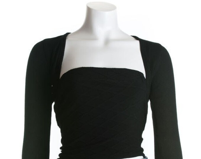 Black Shrug Bolero Etsy