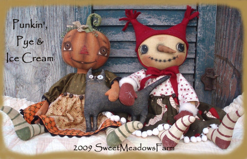 primitive pumpkin doll