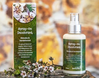 Déodorant en vaporisateur de manuka et bois de santal 100 ml