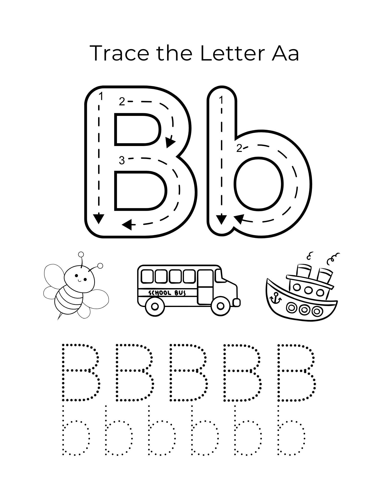 Pre Writing Letters Examples 20 Page My Letter of the Week Book-letter Bb Preschool Home School Pre ...