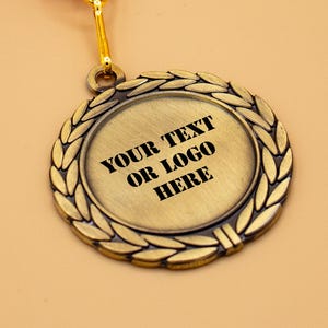 Custom Bronze Medals - Custom Engraved Medals - Personalized Medals - Medals No Minimum - Custom Logo Medals - Laser Engraved Medals