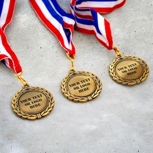Personalized Medals - Custom Bronze Medals - Custom Engraved Medals - Medals No Minimum - Custom Logo Medals - Laser Engraved Medals