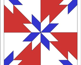 Hunter's Star, Digital Download, Barn Quilt SVG File, Laser Cut File,  Glowforge File, Vector Graphic, Cricut File for Cutting
