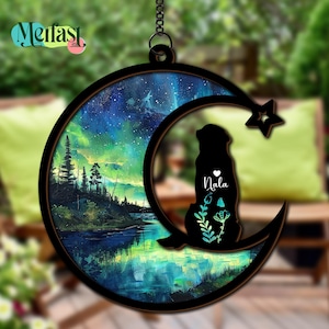 Dog Remembrance Suncatcher, Custom Loss of Dog Gift, Personalized Memorial for Pet Lovers, Sympathy Keepsake Ornament