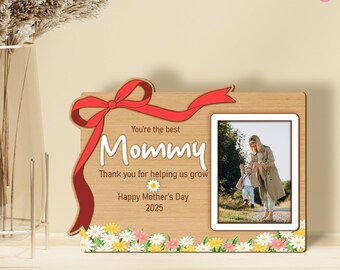 Custom Photo Frame Gift for Mom & Grandma, Mother’s Day Fridge Magnet, Gift for Mom, Nana, and Grandma, Frame Magnet, Kids Keepsakes