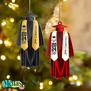 Personalized Graduation Ornament, Personalized Class of 2025 Ornament, High School Graduation Gift, College Graduated, New Graduate Gift