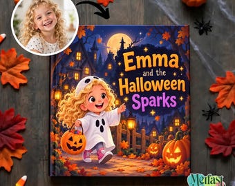 Personalized Halloween Storybook for Kids, Custom Name & Character Book, Gift Message, Boo Basket Keepsake