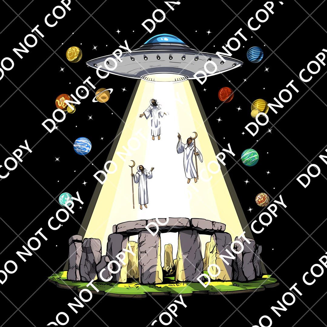 Moneta Collezione Alieno Rapimento Moneta Argento 1 Oncia UFO Su Stonehenge  2025 - .999 Fine Intaglio Mint - FDC Argento 1 Oncia .999 Intaglio Mint, image size:1080x1080