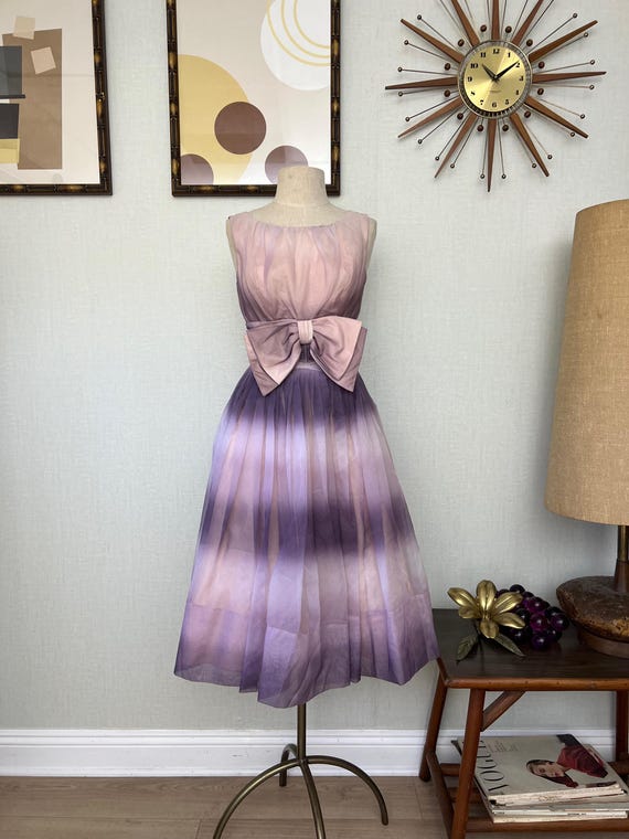 strapless open back dress Ombre Organza Dress – Happy Vibes main image 1