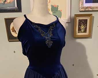 Vintage Wolff & Fording Co. dance dress with beadwork • size medium