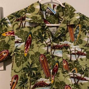 Vintage cotton kids RJC Hawaii surfboard shirt• size 8