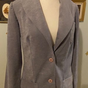 Vintage gray JCPenney Fashions two buttons blazer with pockets • size 9