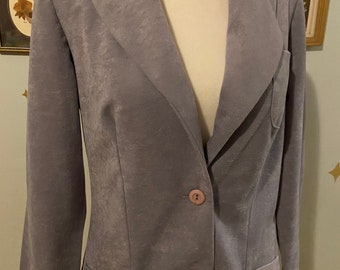 Vintage gray JCPenney Fashions two buttons blazer with pockets • size 9