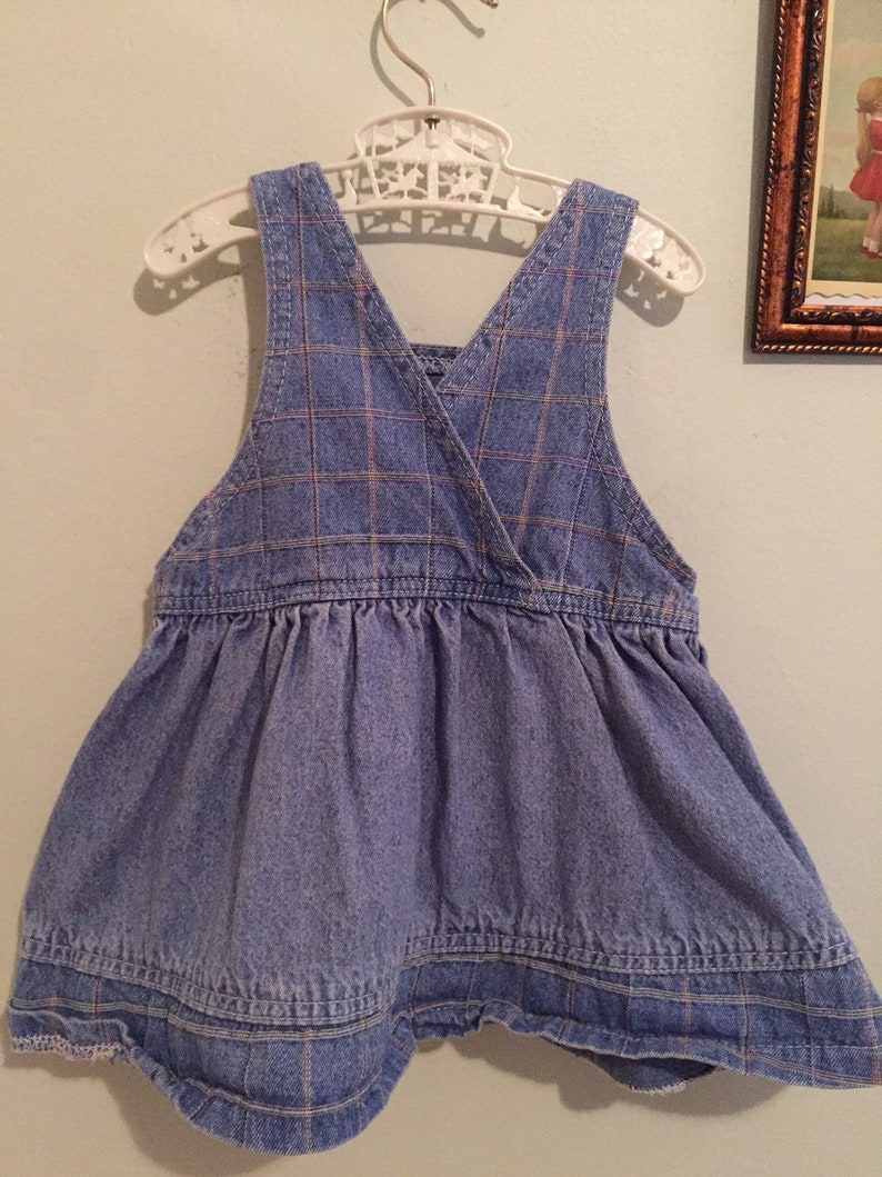 denim pinafore dress size 24