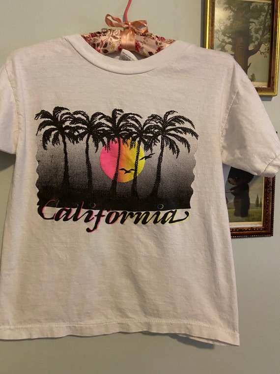 Vintage cotton California sunset T-shirt • size M… - image 1