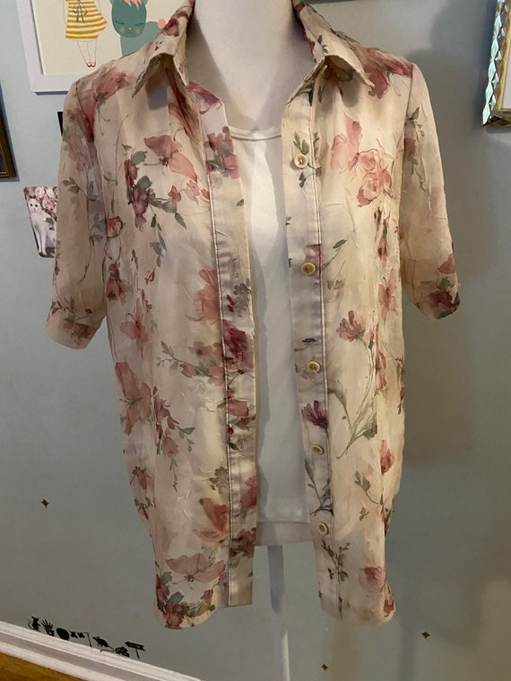 SS 2003 Sheer Floral Blouse main image 0