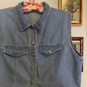 Vintage denim vest