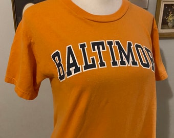 Vintage orange Baltimore T-shirt • size small