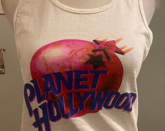 Vintage cotton Planet Hollywood New York tank top • size small