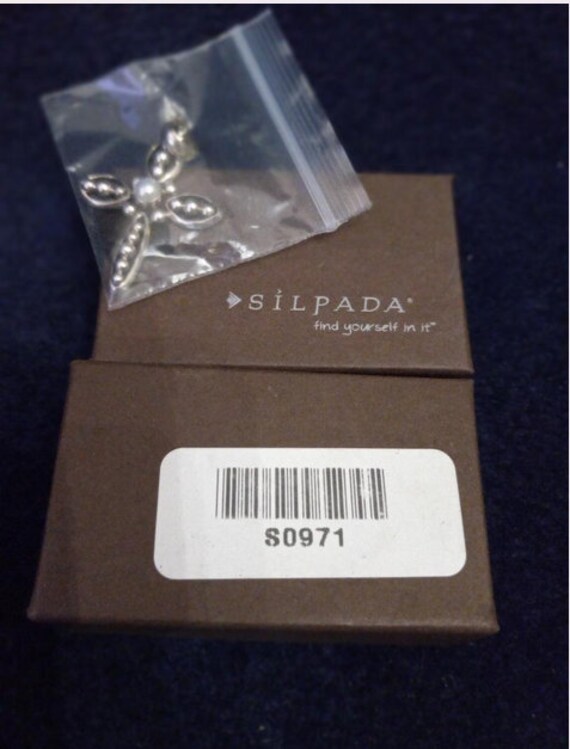 Silpada  925 Sterling  cross with pearl - image 4