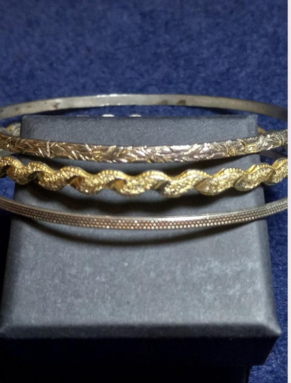 Bangle Set - 3 different Bangle Bracelets - image 1
