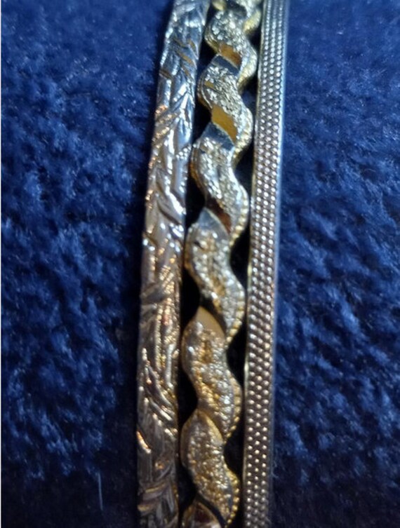 Bangle Set - 3 different Bangle Bracelets - image 2