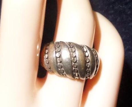 K18 ターコイズ・ホワイトシェルリング 幅広 KABANAカバナ