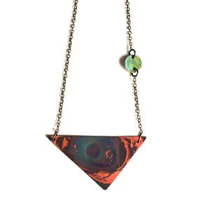 Triangle Patina Necklace