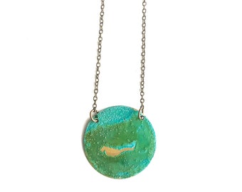 Patina Circle Necklace