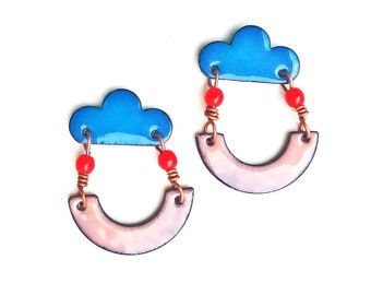 Boucles d'oreilles Nuage