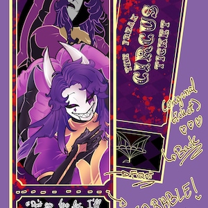 Jester Dakimakura PREORDER (3" FREE sticker only during PREORDER) – The Freak Circus, Double-Sided Body Pillow Cover, Pierrot Fan Art DAKIMAKURA+Bookmark