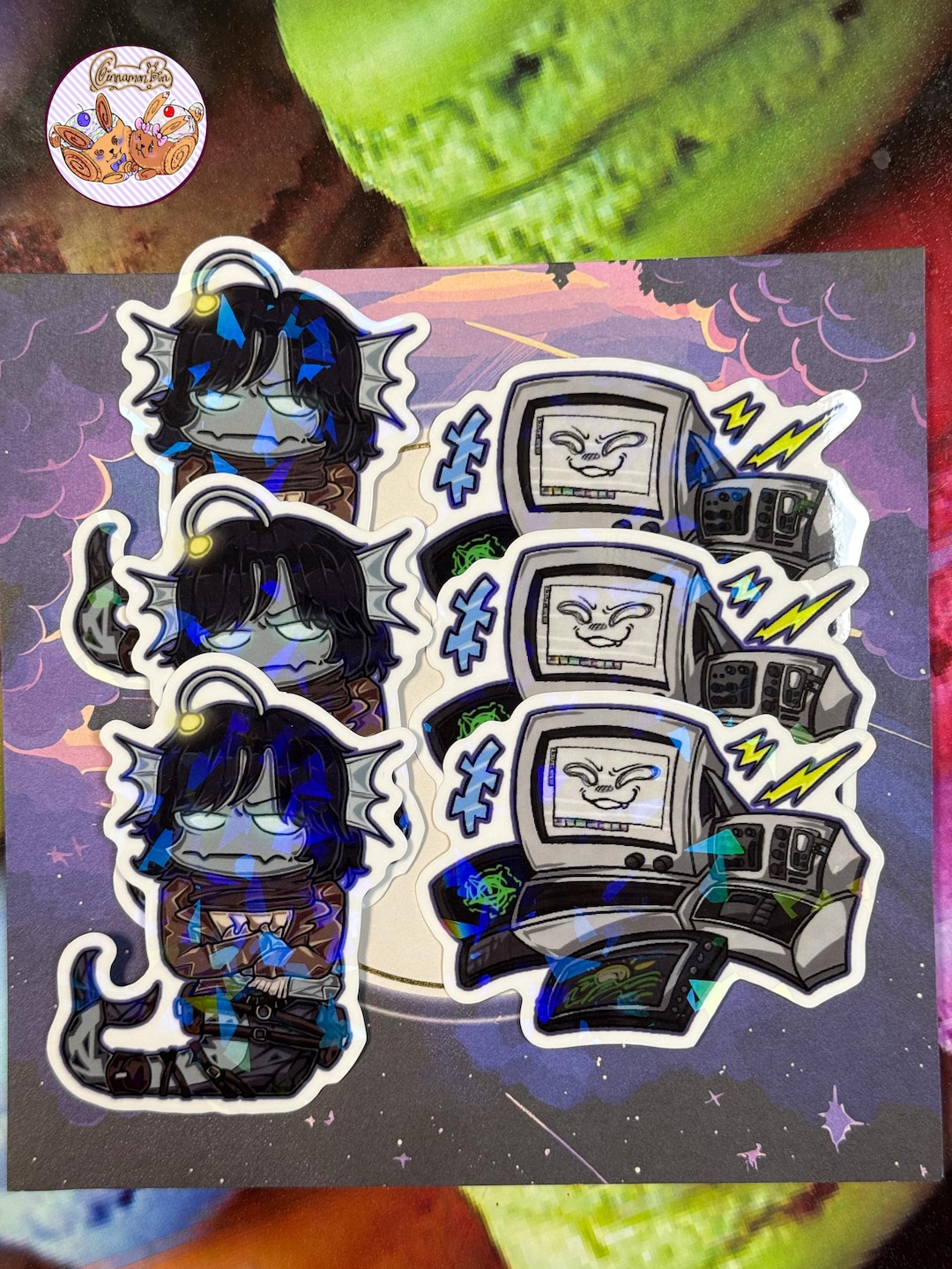 Pressure Sticker + Keychain Pack - Sebastian Solace Keychain