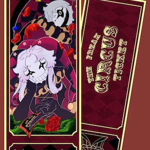 Jester Dakimakura PREORDER (3" FREE sticker only during PREORDER) – The Freak Circus, Double-Sided Body Pillow Cover, Pierrot Fan Art image 5