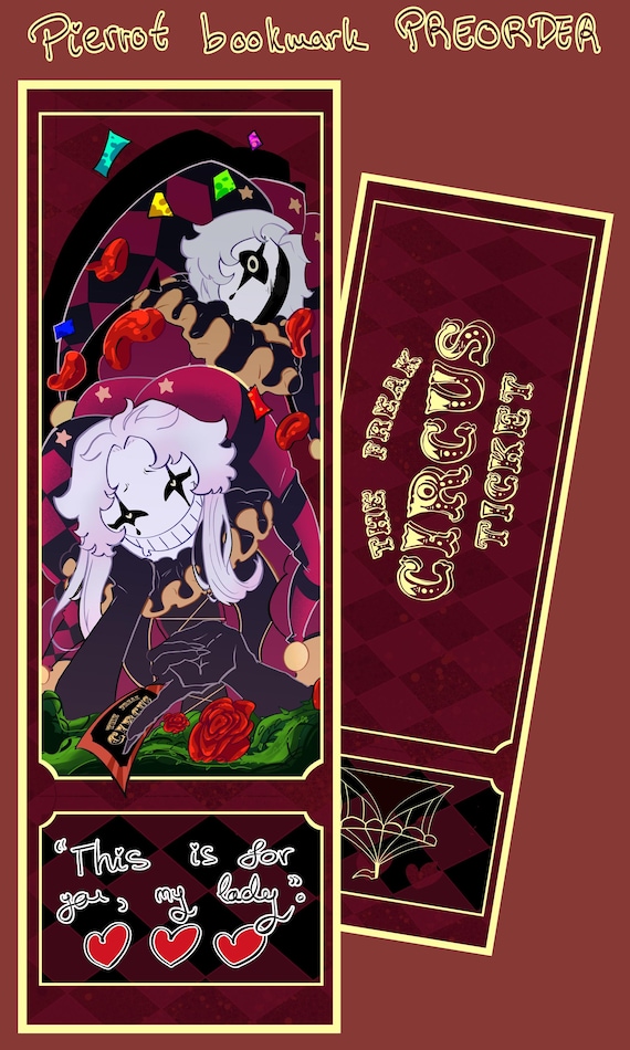 Pierrot Keychain PREORDER – the Freak Circus Fan Art, Double Sided
