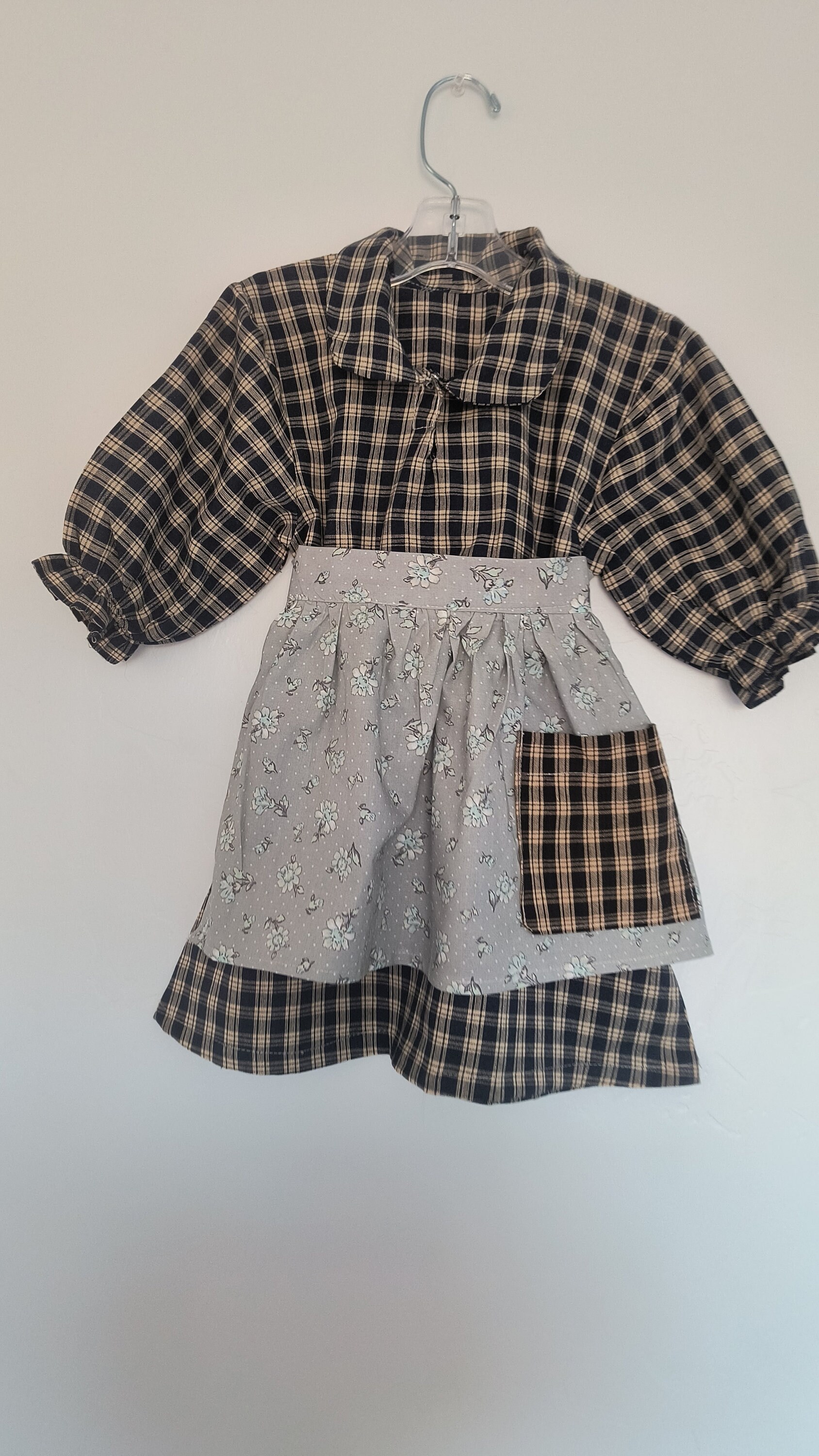 Orphan Apron Annie the Musical Orphan's Costume Any Size, Dress and Apron With Patch ...