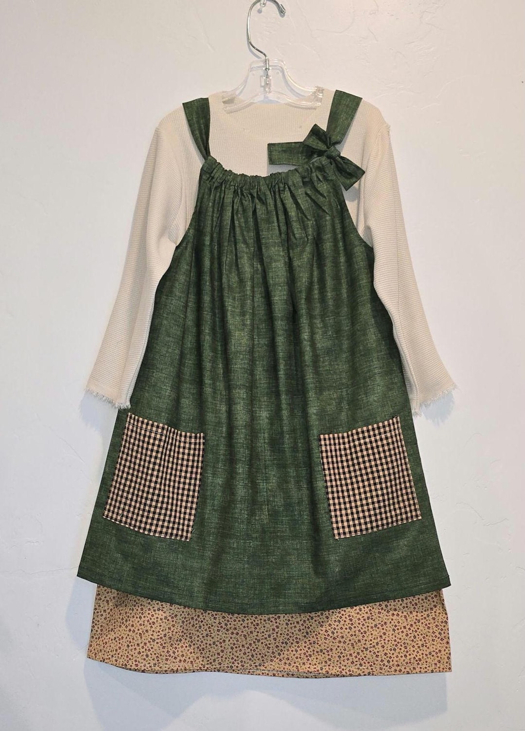 Orphan Apron Annie the Musical Orphan's Costume Any Size, Dress and Apron With Patch ...