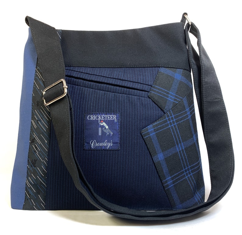 Miles Crossbody 3622 Recycled Suit Coat Bag Crossbody Bag Etsy