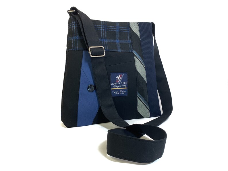 Miles Crossbody 3622 Recycled Suit Coat Bag Crossbody Bag Etsy