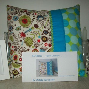 Panel Cushion Cover Pattern beginners very easy image 1