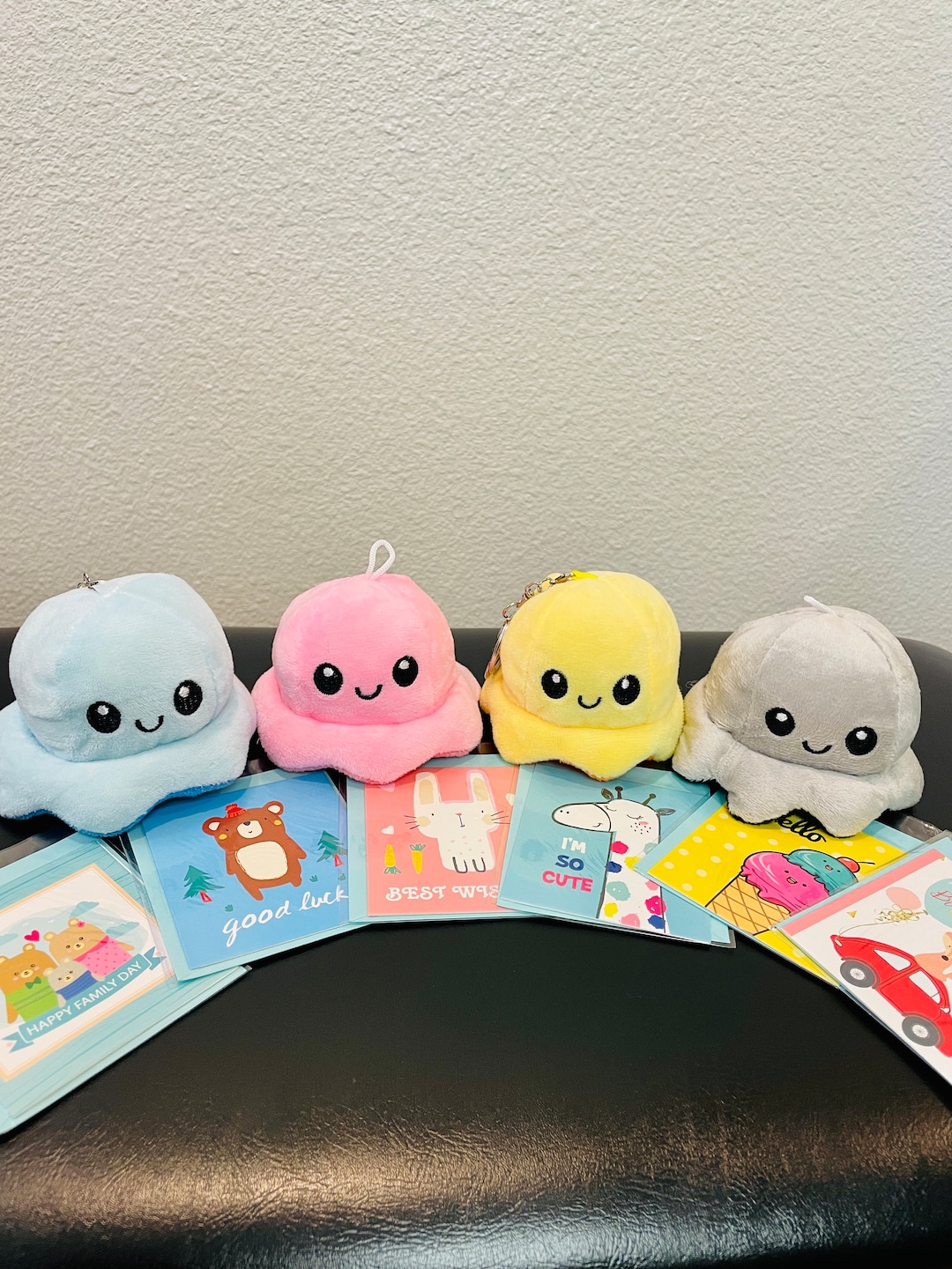 Peluche Pulpo Reversible De Llavero Pulpito Reversible De Peluche