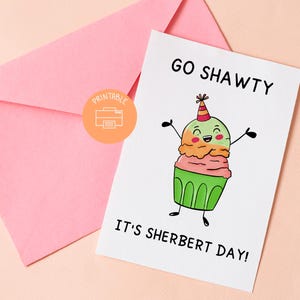 Birthday Card Funny Printable Greeting Card Humor Happy Birthday Pun Instant Download