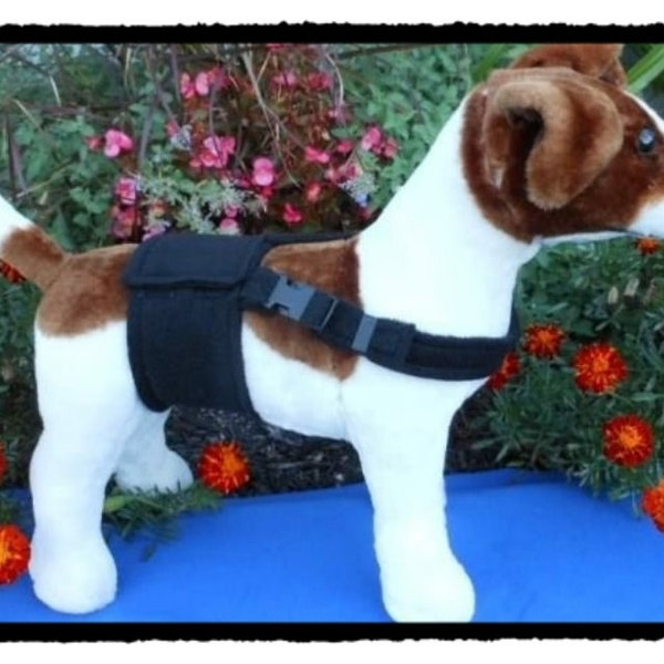 HAPPY JACK WRAP - Male Dog Diaper with Nonslip Adjustable Chest Strap