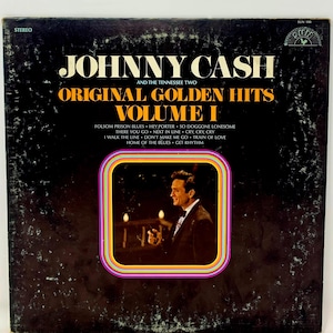 Vintage Johnny Cash And The Tennessee Two Original Golden Hits Volume 1 (VG+) Vinyl LP Sun Records SUN 100